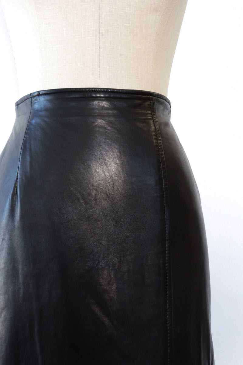 Buttery Leather Pencil Skirt S