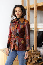 Crazy Quilt Leather Jacket XS/S