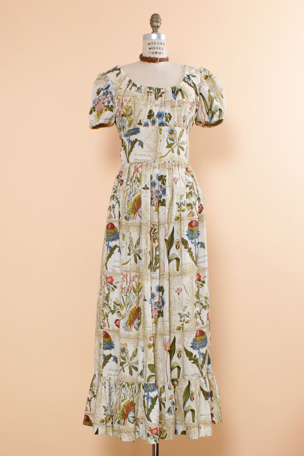 Serbin Botanical Print Dress M