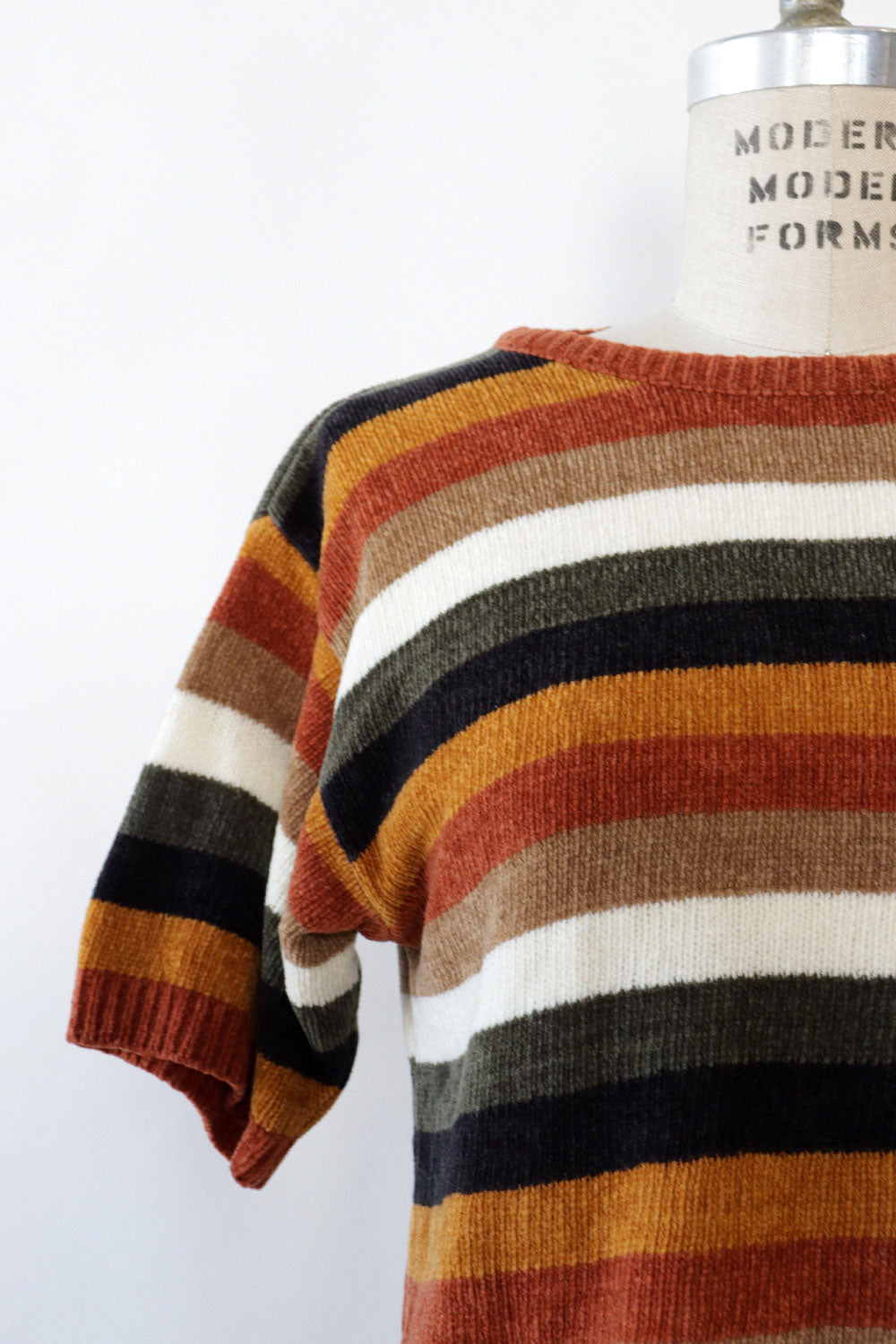 Chenille Stripe Sweater Tee M