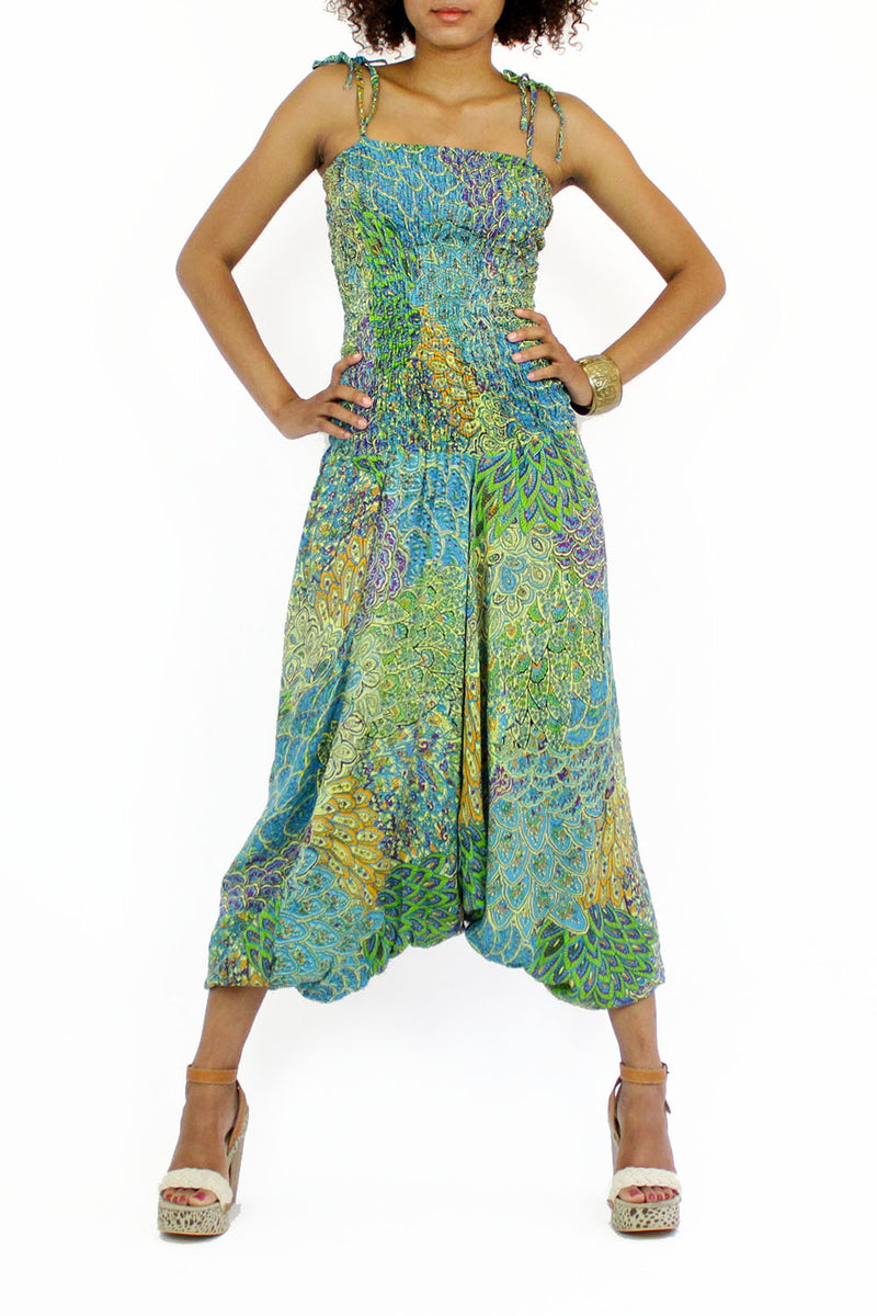 tribal paisley gypsy jumpsuit