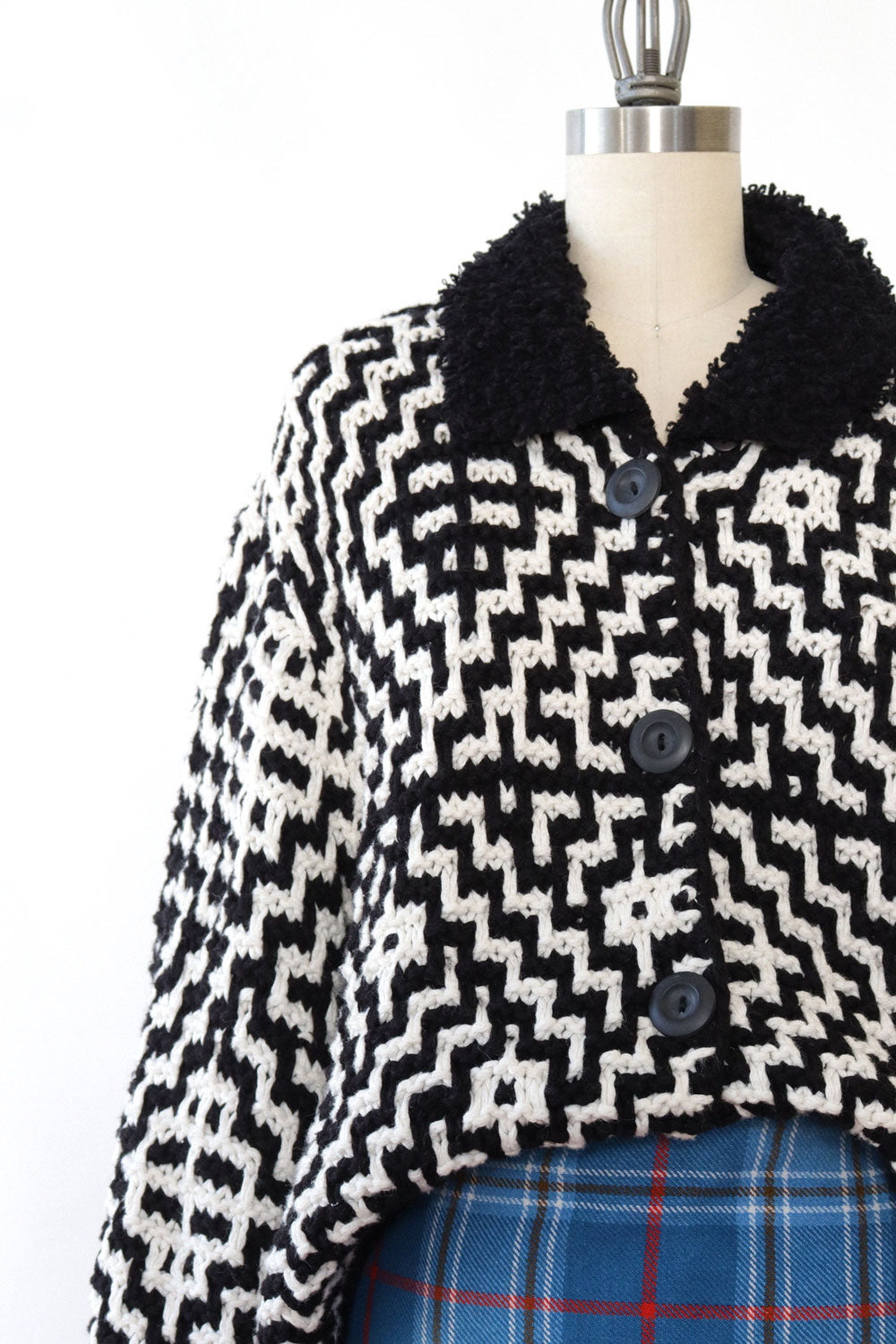 Michael Simon Chunky Graphic Cardigan M/L