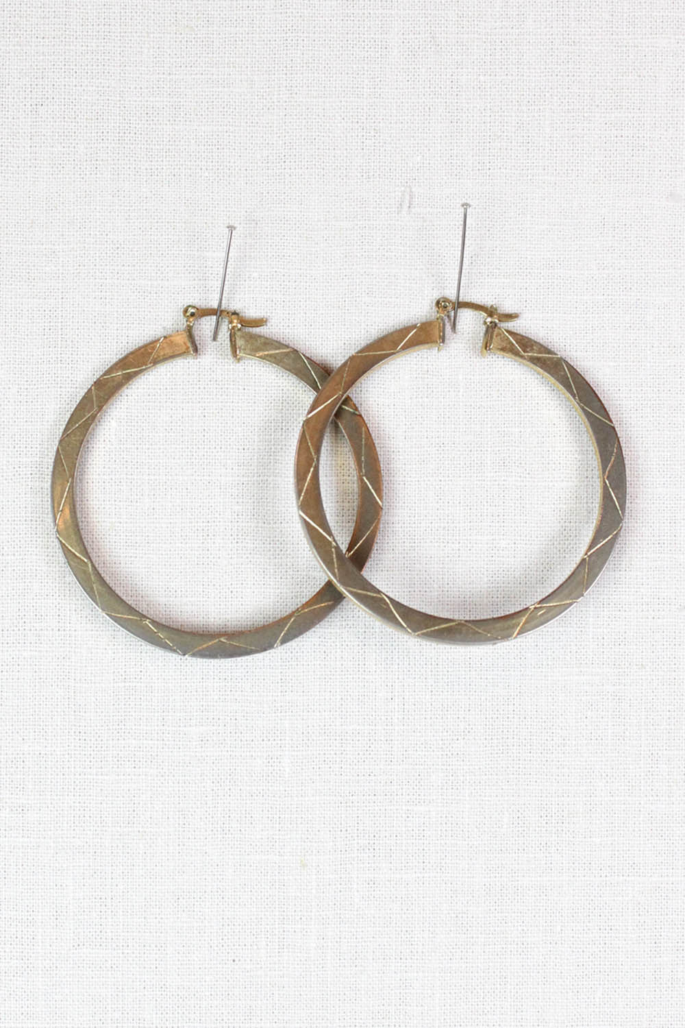 Etched Hoop Earrings