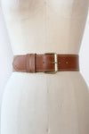 Pecan Leather Belt XS/S