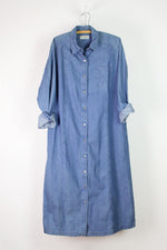 LL Bean Denim Duster Dress L