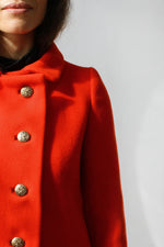 Fire Engine Red Peacoat XS/S