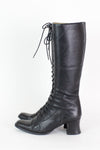 Black Lace-Up Boots 8.5