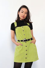 Lime Corduroy Overall Jumper XS-M