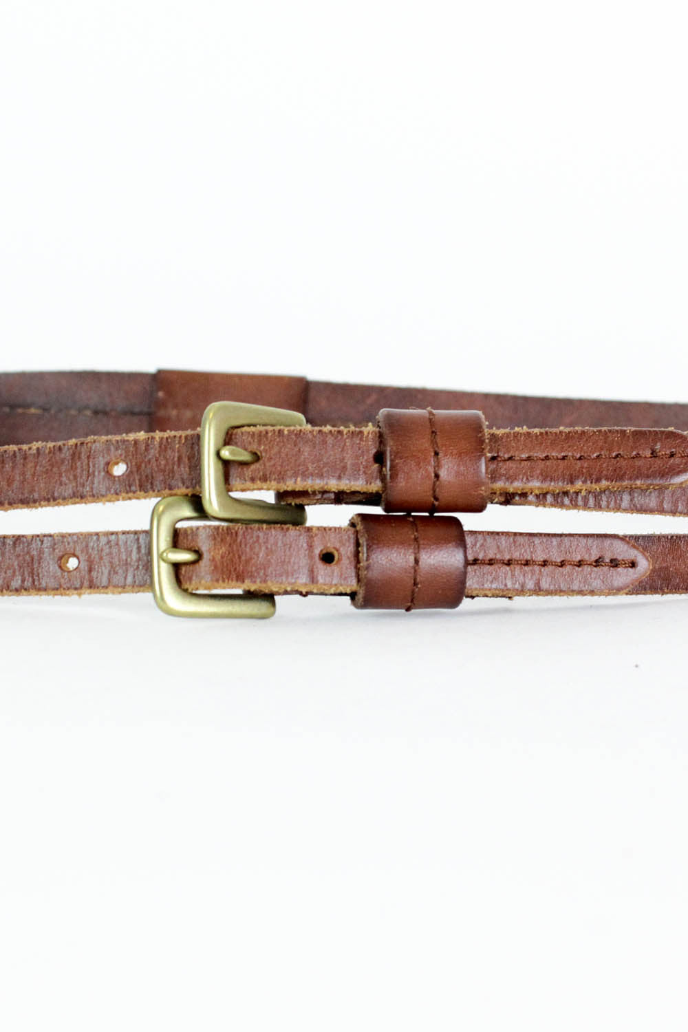 Linea Pelle Double Skinny Belt