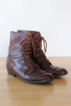 Joan & David Leather Lace-up Boots 10