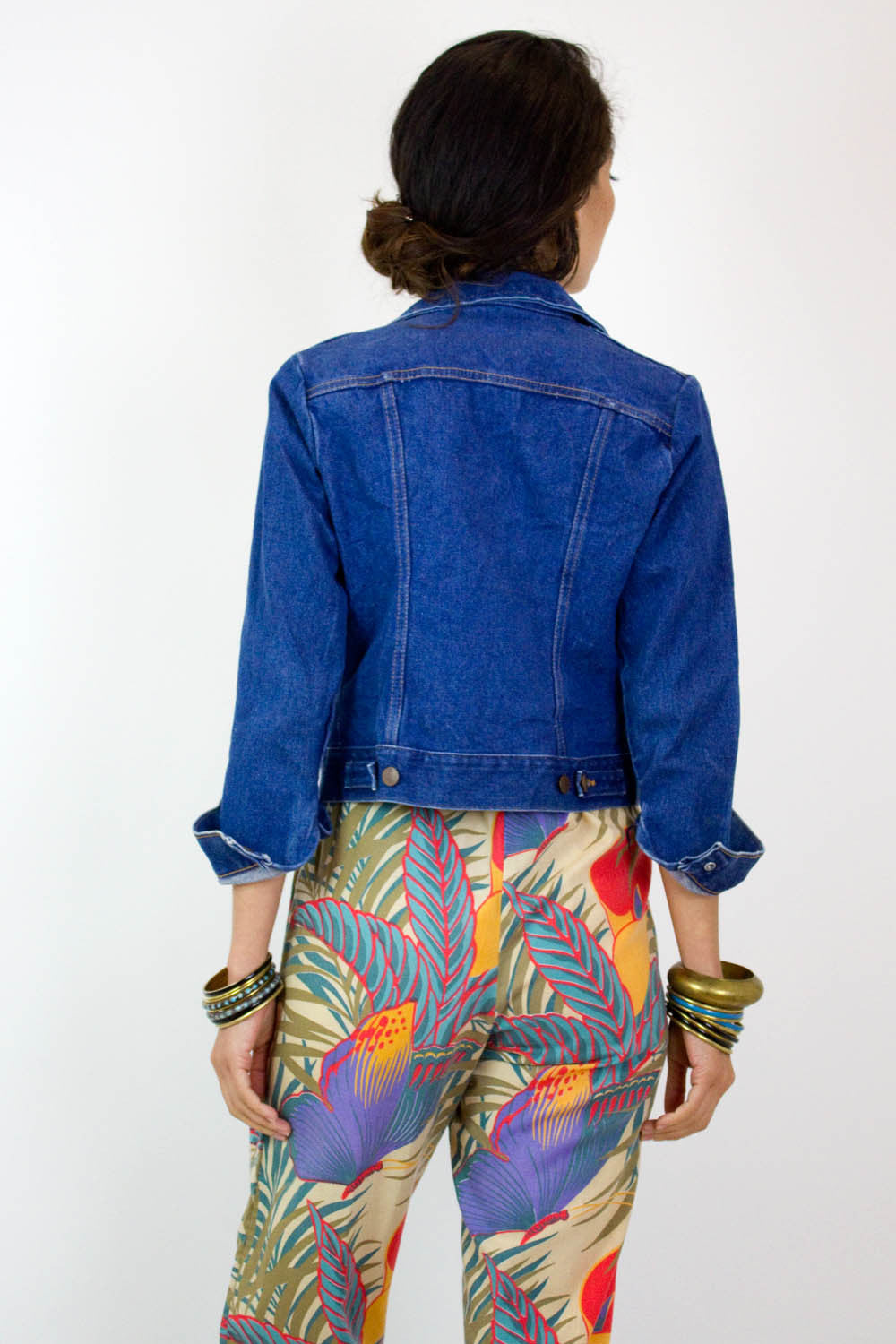 Shrunken Wrangler Denim Jacket XS