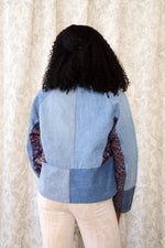 Indigo Denim Patchwork Jacket XS/S