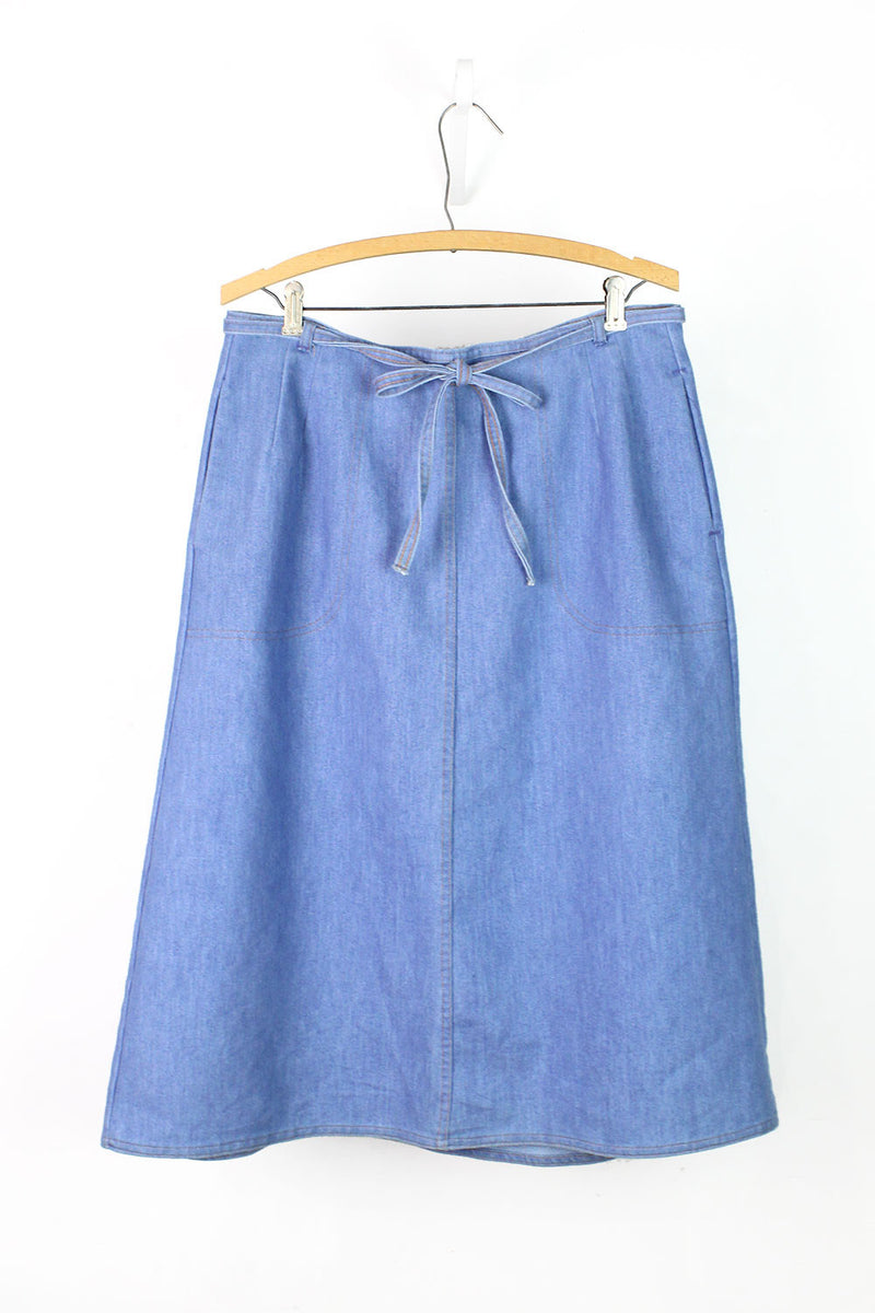 Koret Denim Wrap Skirt M/L