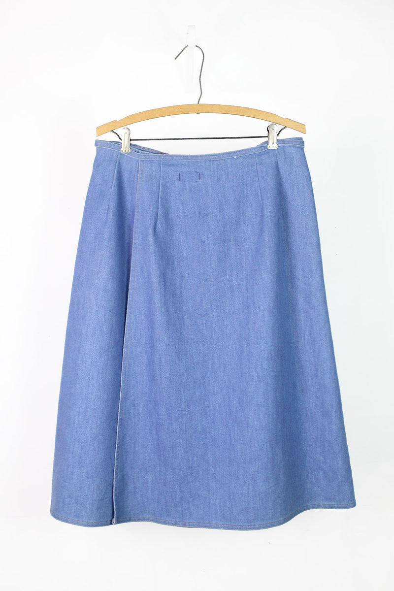 Koret Denim Wrap Skirt M/L