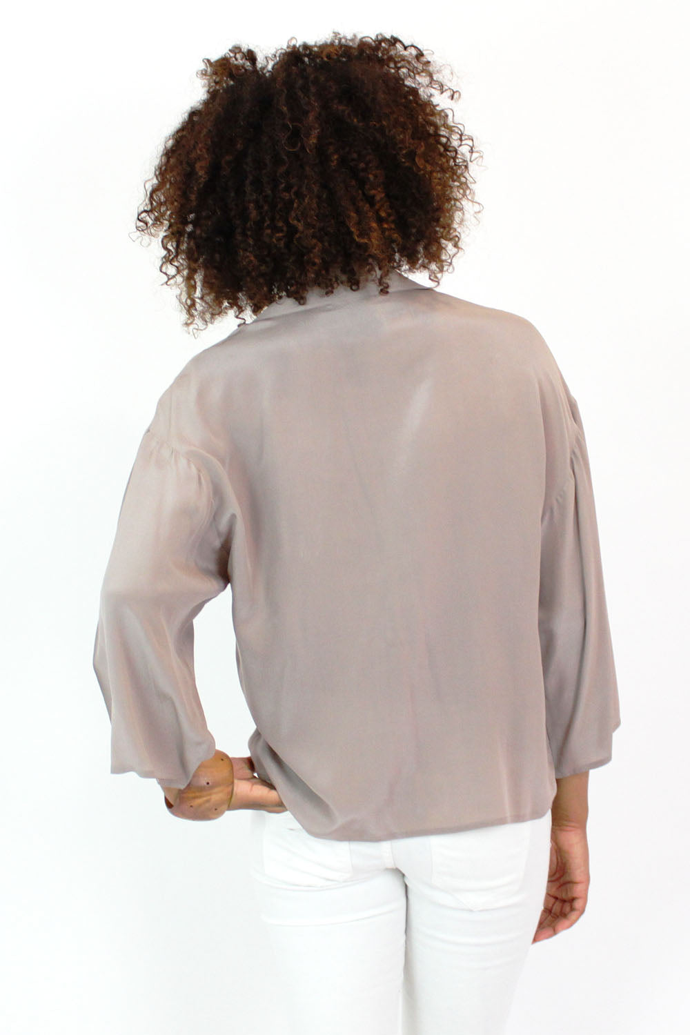 slouchy silk top S