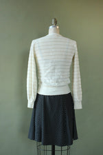 Aspen Metallic Stripe Sweater S/M