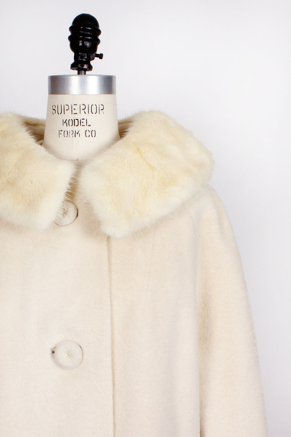 Flurry Mink Collar Coat M