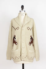 70s Horse Cardigan