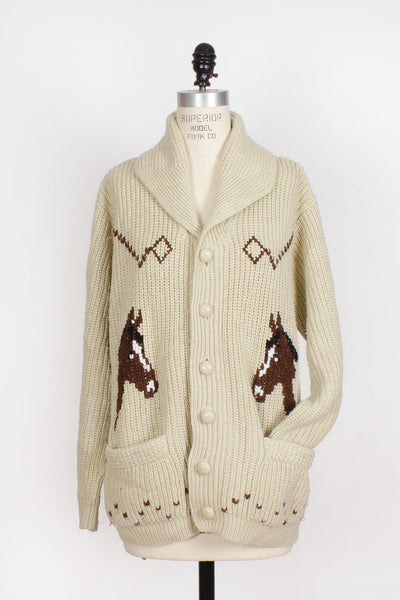 Miller outer wear horse sweater good size L