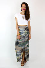 Stormy Jungle Maxi Skirt S/M