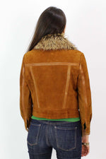 Deerskin Fur Collar Jacket XS