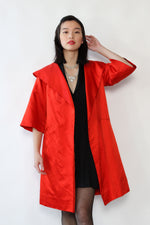 Dynasty Silk Satin Opera Coat S/M