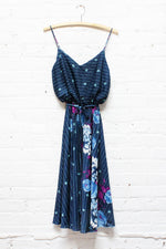 70s Blueberry Dress S/M