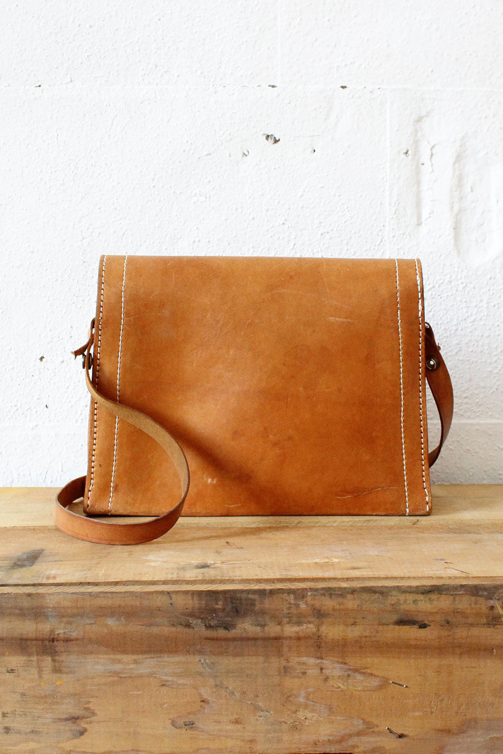 Caramel Leather Satchel