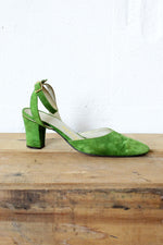 Moss Green Heels 8 N