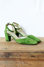 Moss Green Heels 8 N