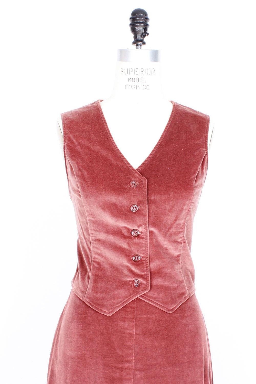 Rose Is A Rose Skirt and Vest Set M