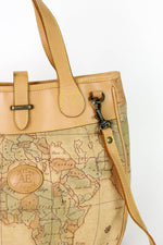 Map Convertible Satchel Bag