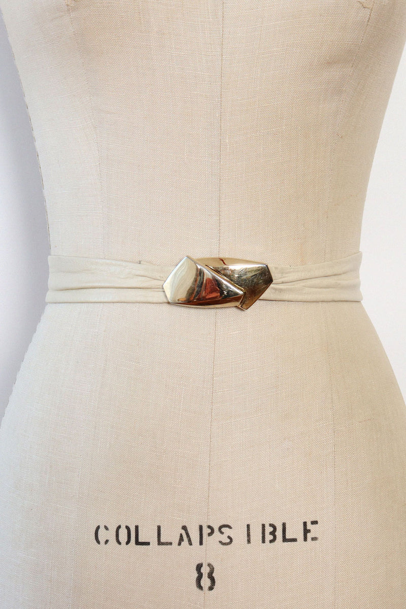 Leather Shop Faceted Buckle Belt XS-M