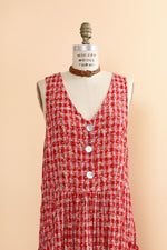 Picnic Time! Rayon Smock Dress L