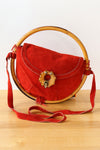 Japanese Suede Circle Bag