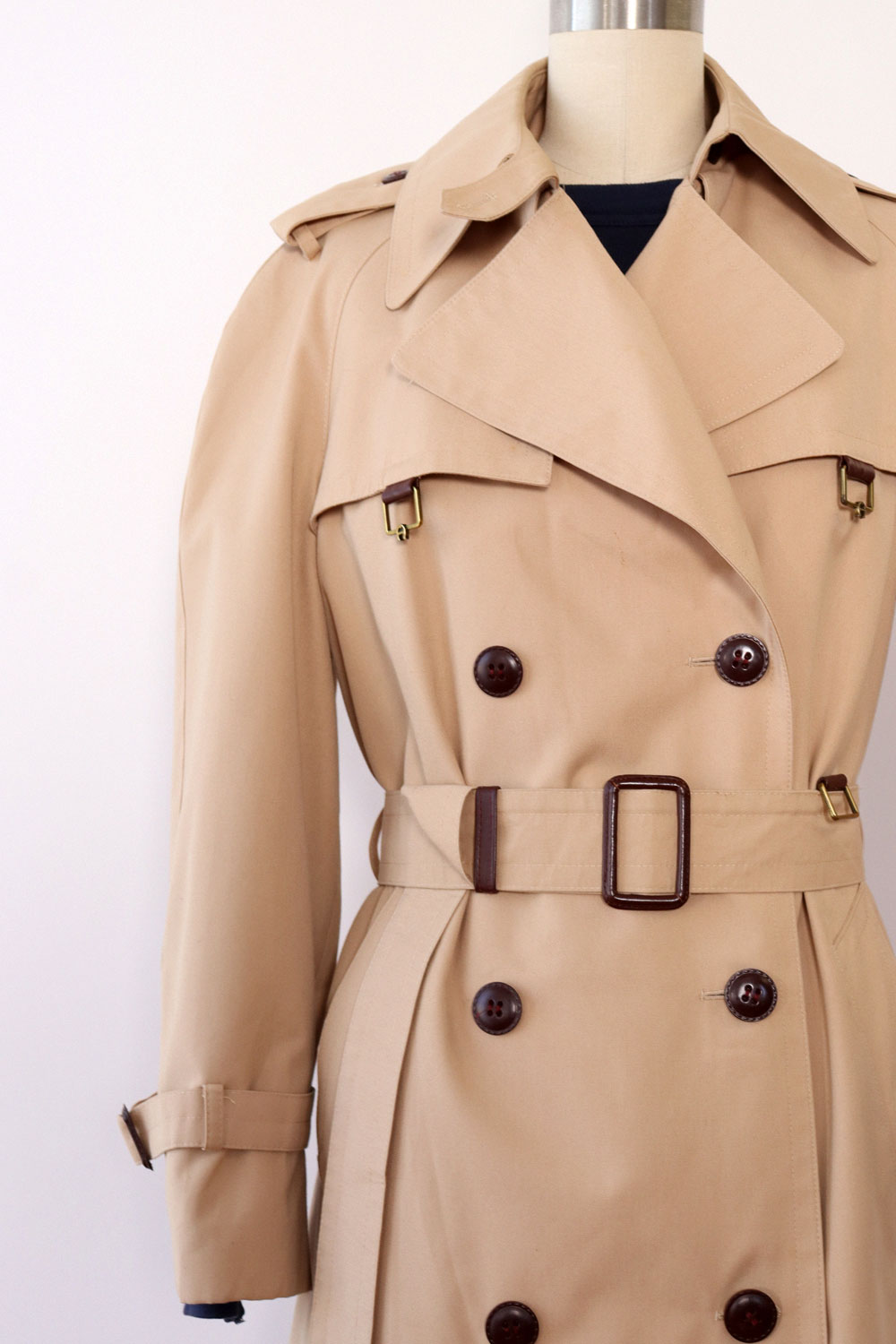 Etienne Aigner Khaki Trench Coat S/M