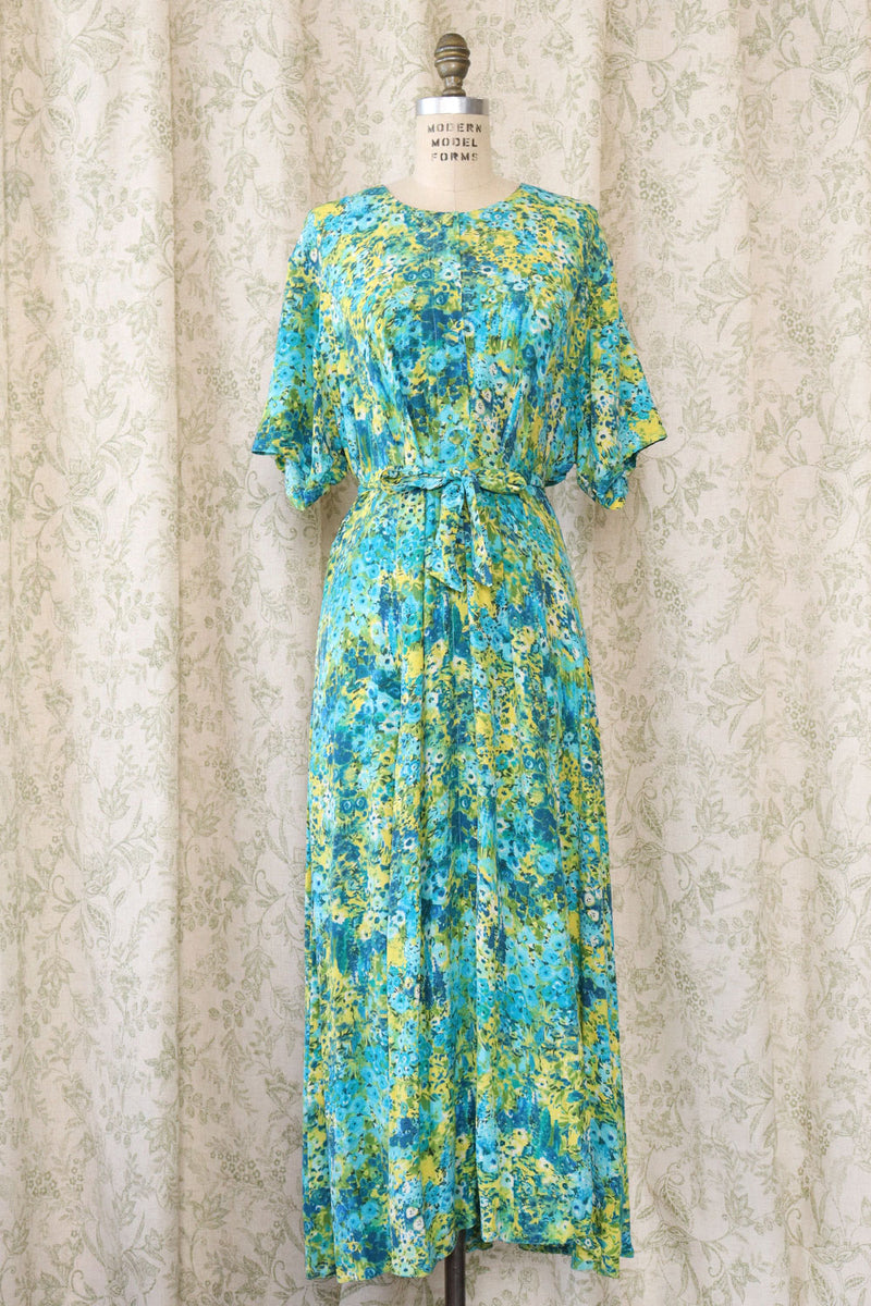 Painterly Gardens Sweep Dress L/XL