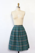 Wood Button Plaid '60s Set XS