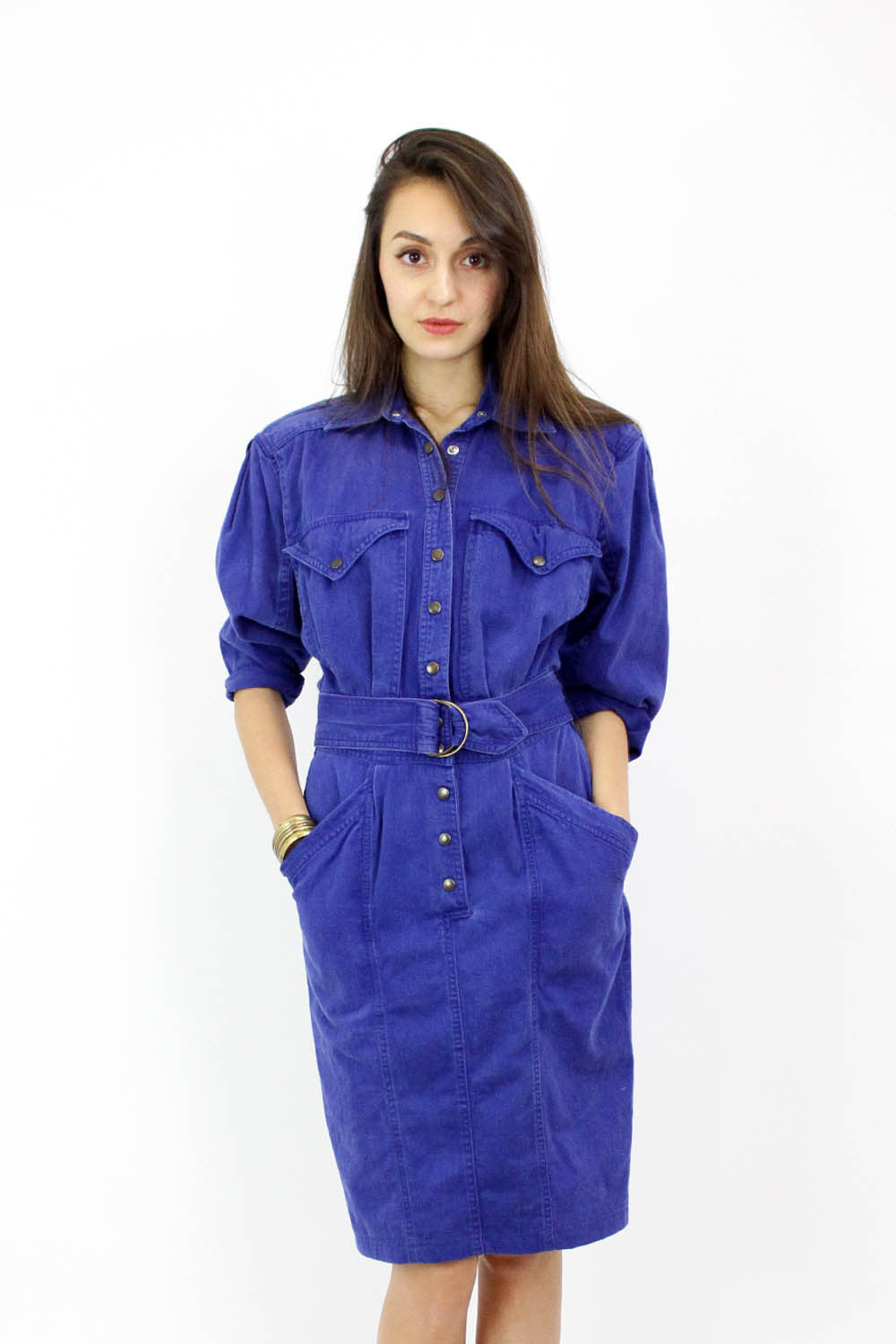 vintage denim dress