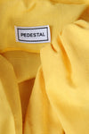 Sunshine Yellow Puff Sleeve Dress M