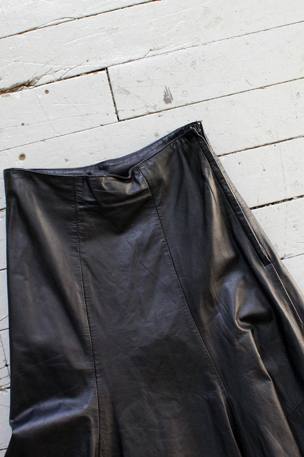 Leather Trumpet Skirt S