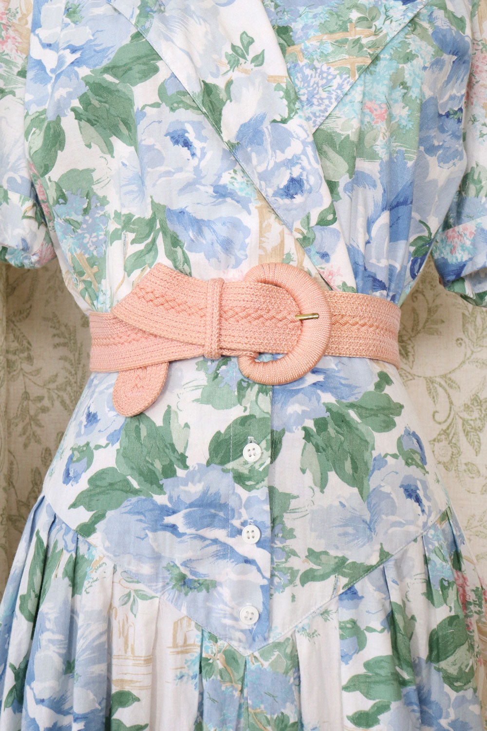 Blush Pink Braided Belt