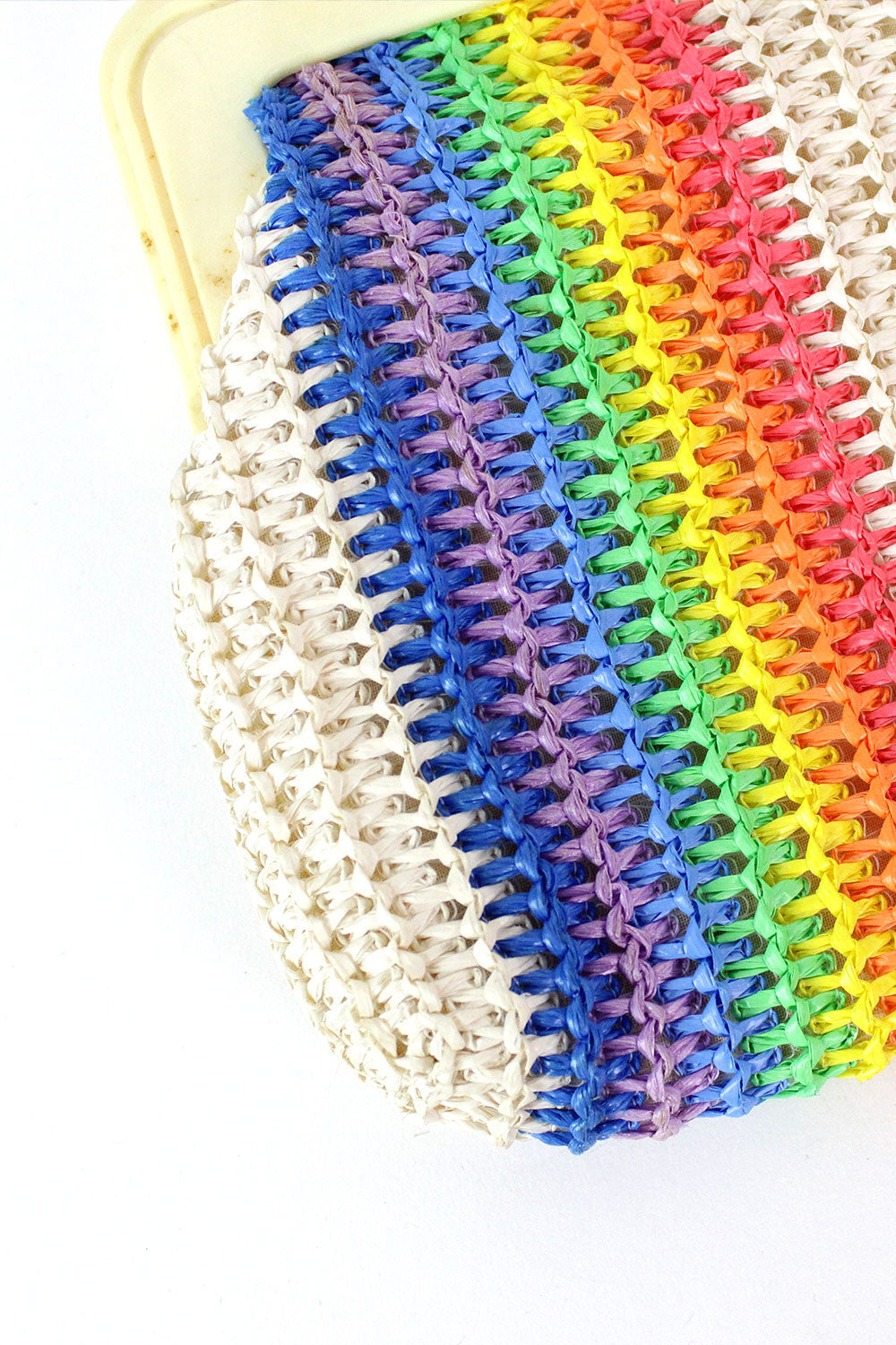 Raffia Rainbow Pouch