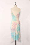 Watercolor Stroke Silk Slipdress XS