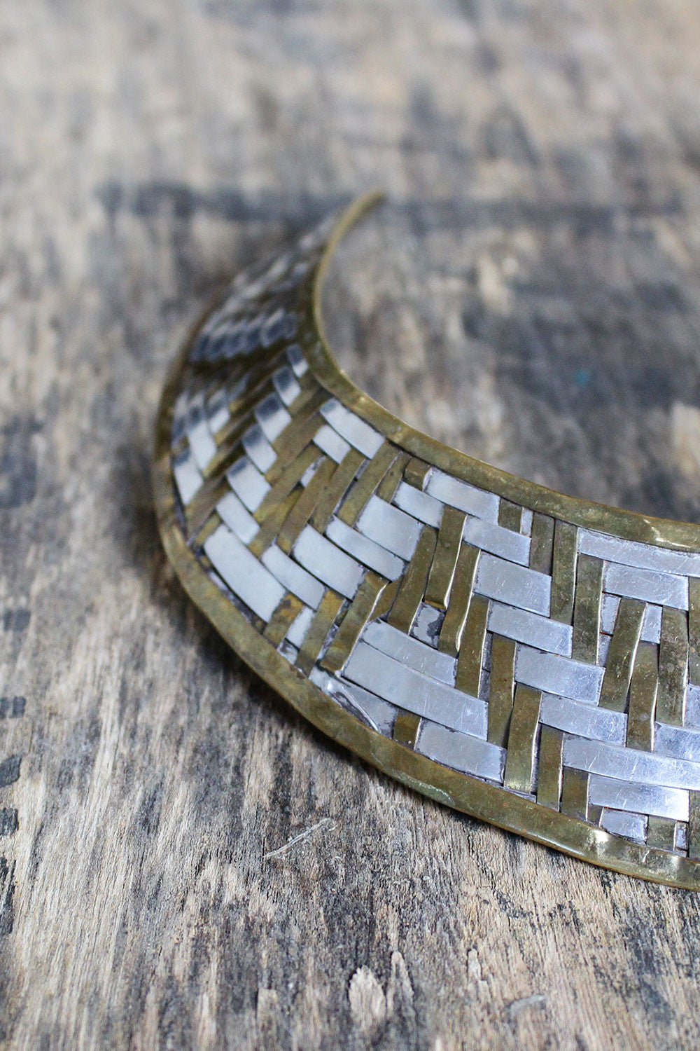 Woven Mix Metal Choker