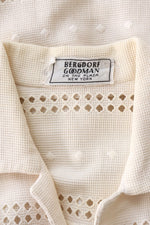 Bergdorf Goodman Pique Cotton Dress XS