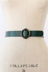 Garay Green O-ring Leather Belt S-L