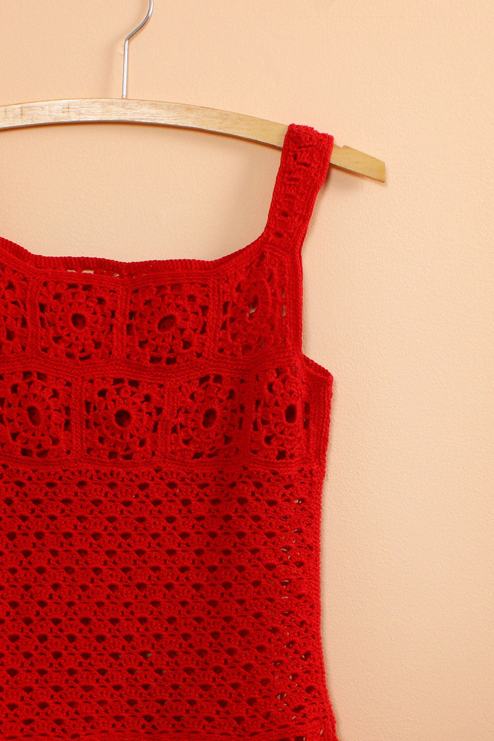 Scarlet Crochet Tank XS