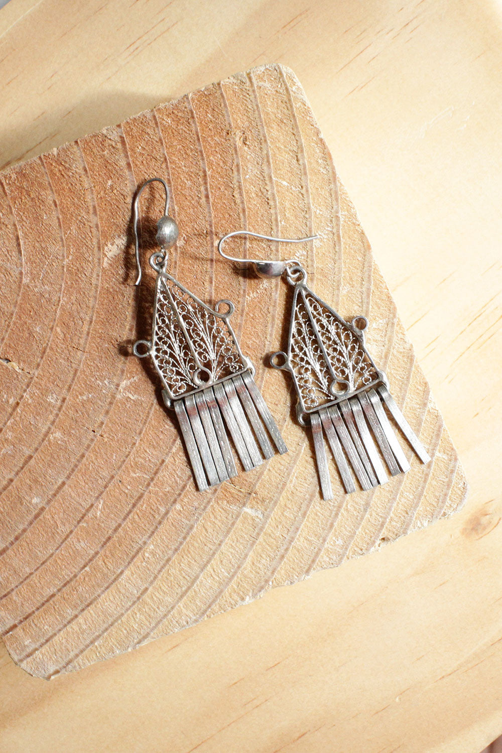 Filigree Fringe Earrings