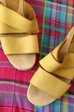 Candies Strappy Wood Clogs 8